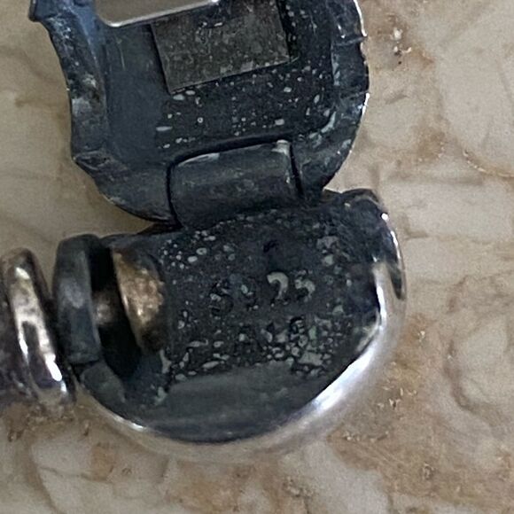 Pandora Moments Double Grey Leather Bracelet 925 Sterling Silver Round Clasp - Picture 6 of 6